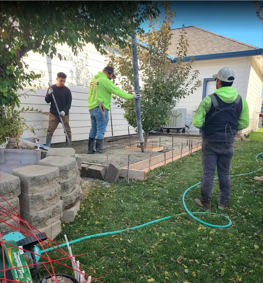 Backyard Patio Installation site prep