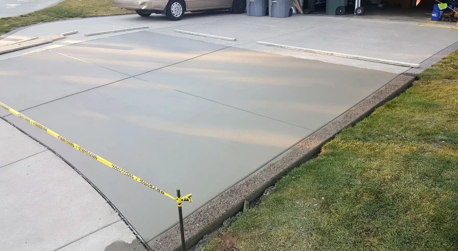 Driveway completed by Concrete Construction Specialist LLC
